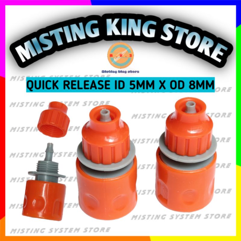 QUICK RELEASE CONNECTOR 3/16 INCH SELANG PU 5 X 8 MM PNEUMATIC