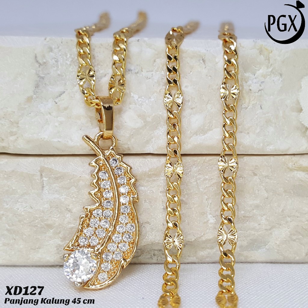 PGX Kalung Wanita Xuping Perhiasan Lapis Emas Aksesoris Fashion Premium - XD127