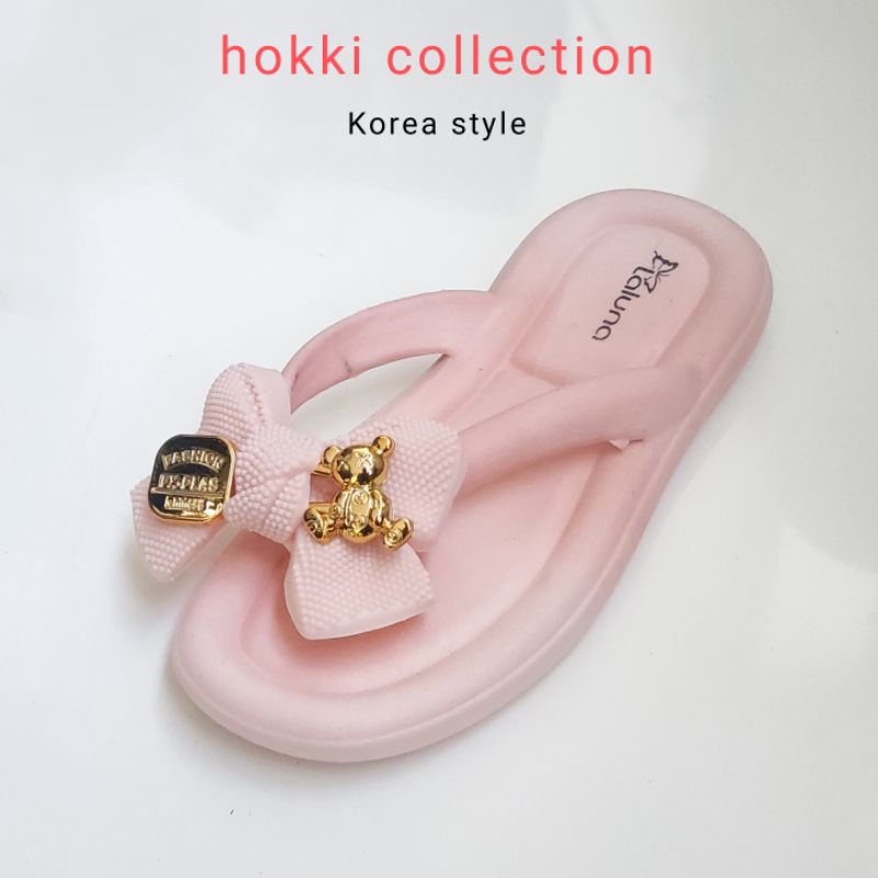 sandal wanita jelly jepit pita karet impor premium