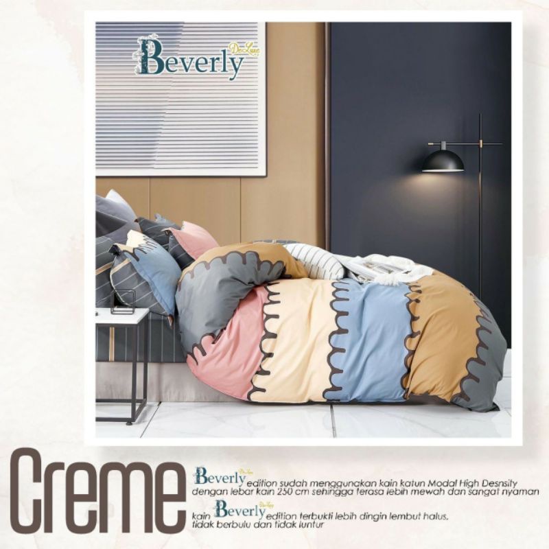 SPREI & BEDCOVER BEVERLY MOTIF CREME