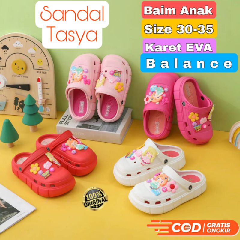 Sandal Baim FUJI Anak Perempuan Selop Karet EVA Import Balance 9008-M Karakter Boneka Toy Story Lucu Terbaru