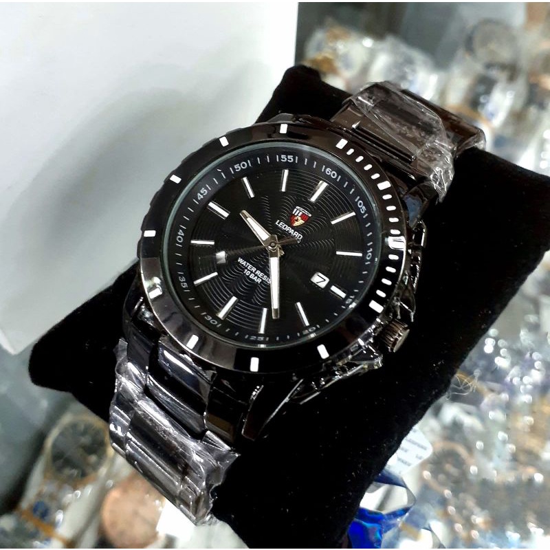 Jam Tangan Pria Anti Air Leopard Original (WATER PROF) Garansi Original Tanggal Aktif / Strap Rantai Stainlees Steel Anti Karat / Realpick Sesuai Vidio / Jam Tangan Kasual Analog Quart / Free Box /Jam Tangan Cowok Anti Air Water Resistant /Jam Tangan Pria