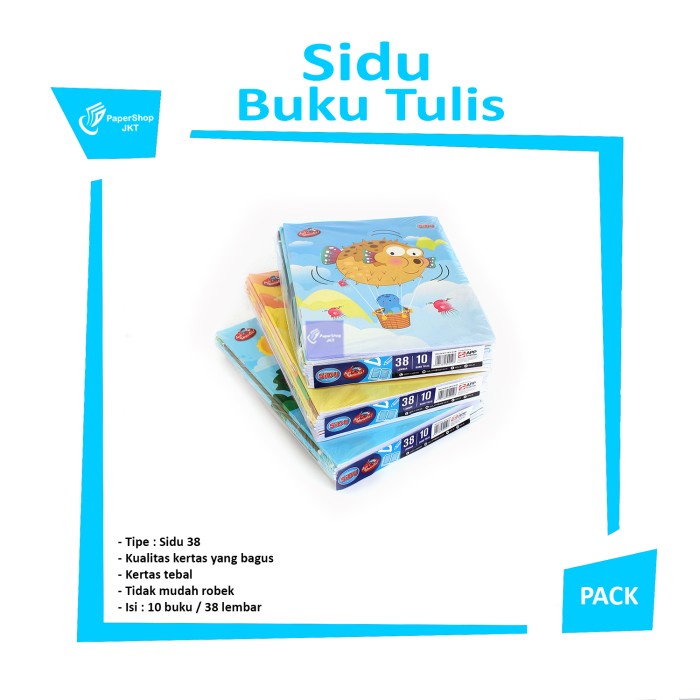 

[PERPACK] Buku Tulis SINAR DUNIA / SIDU 10x38 Lembar