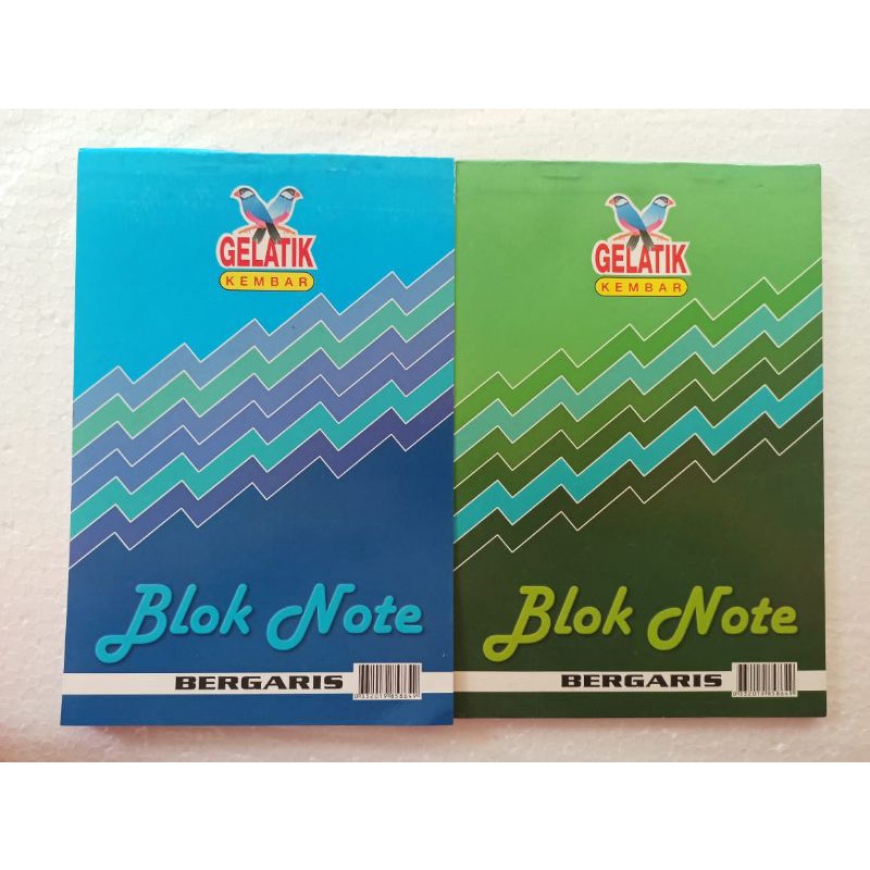 

blok note bergaris merk gelatik kembar