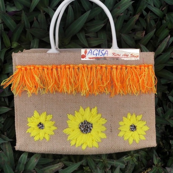 Tas goni totabag/Tas anyaman hias/Tas anyaman bali/Tas hias goni/Tas mukena /Tas anyaman wanita