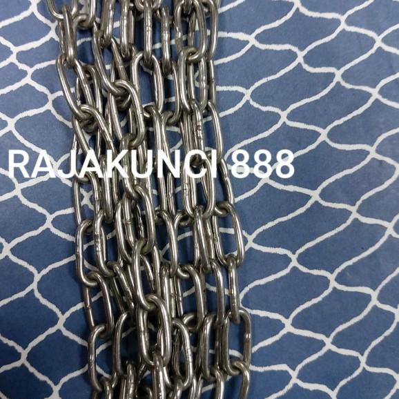 Rantai kapal stainless steel 304 2mm /Rantai SS 2mm /Rantai anjing