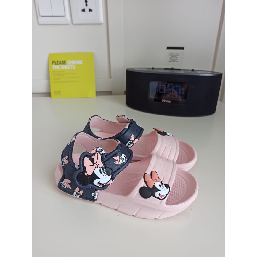 SANDAL ANAK PEREMPUAN MINNIE HEAD SIZE 24 - 29