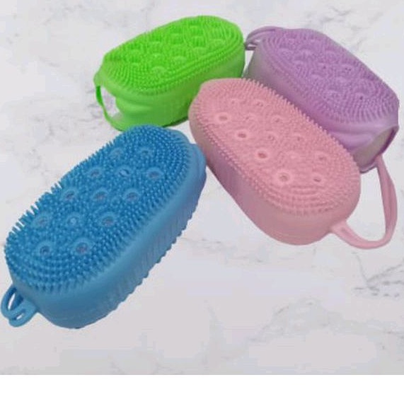 Sikat Spon Mandi Bubble Silikon / Silikon Bubble Bath Brush