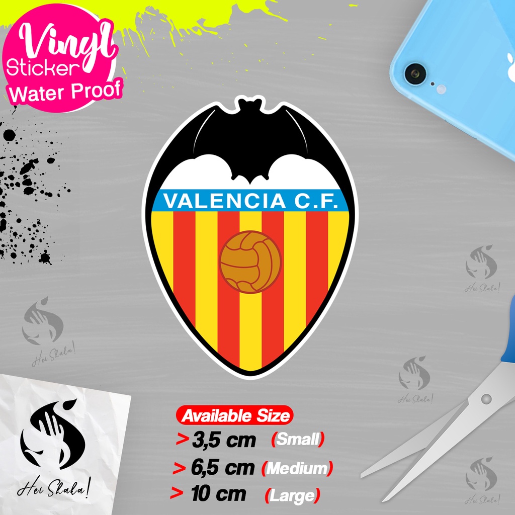 

Stiker Valencia Klub Sepak Bola Liga Spanyol Sticker Logo Satuan Bahan Anti Air