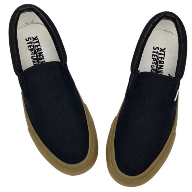 Slip On Gleaming XternalStepSure Black Gum WB