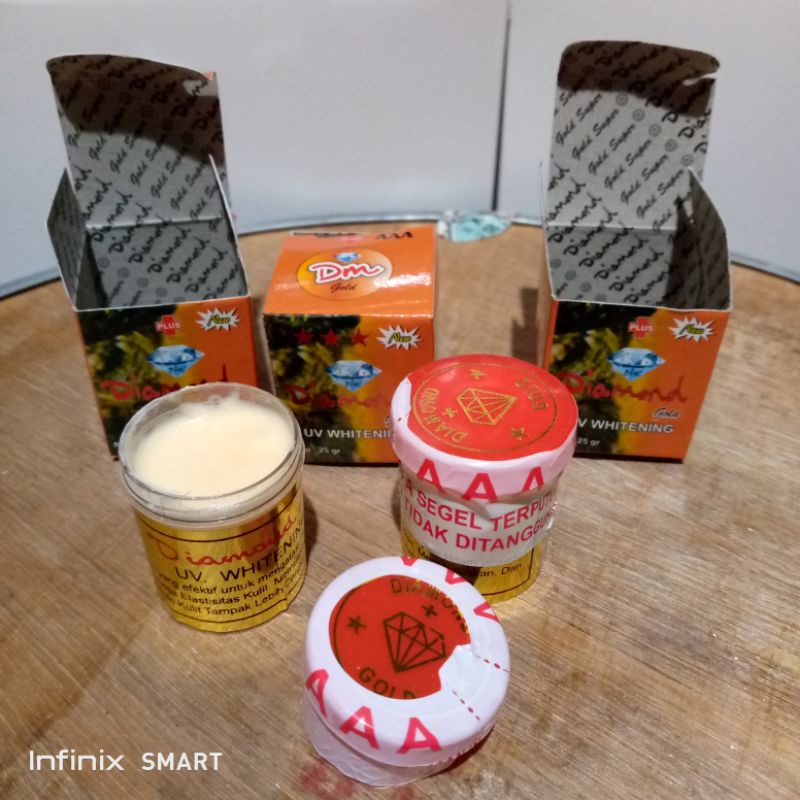 ( Eceran ) Cream Diamond Gold Original Tutup Merah Bersegel Aaa//Cream Diamond Gold Whitening Cream 