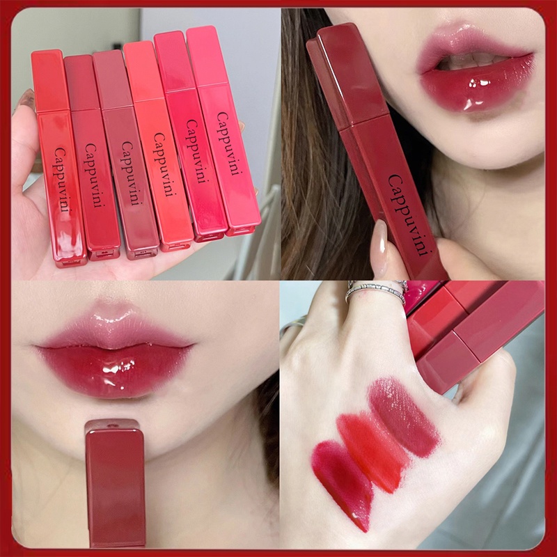 Cappuvini Lipstik Liptint Mirror Light Lip Glaza
