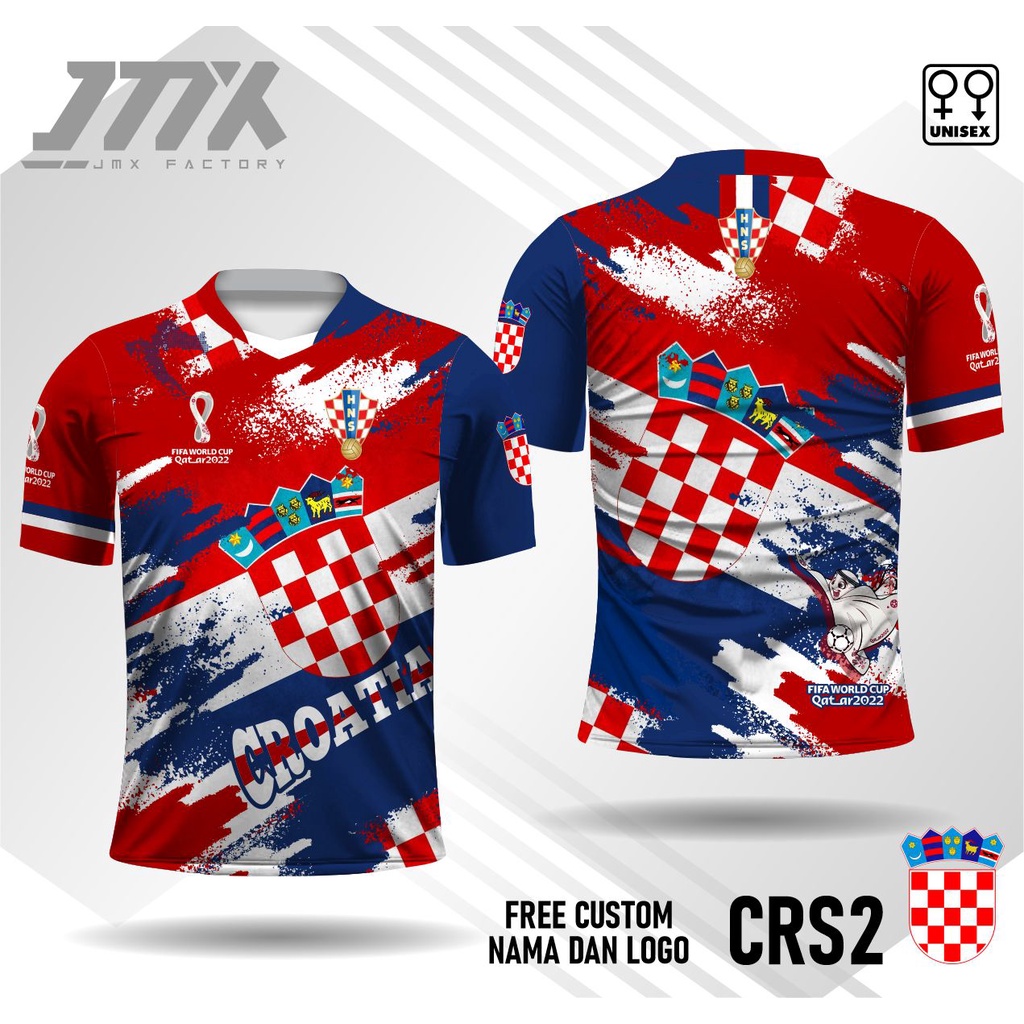 jersey kaos kroasia piala dunia qatar 2022 kaos piala dunia lengan pendek