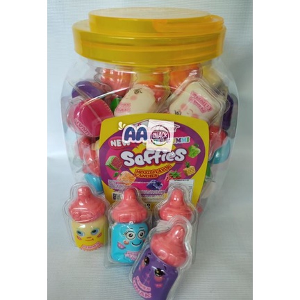 PERMEN LUNAK SOFTIES BENTUK DOT ISI 40 X 18 GR