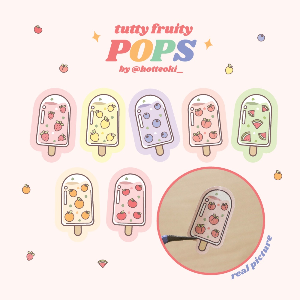 

@hotteoki_ Tutty Fruity POPS sticker set