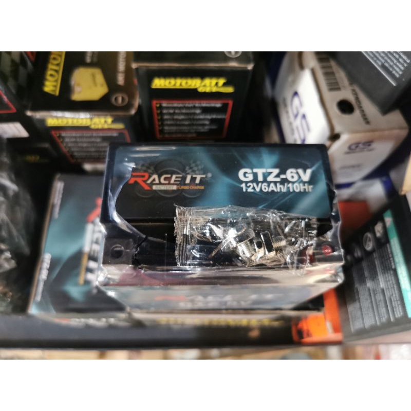 AKI BATERAI KERING RACE IT GTZ6V/YTZ6V VARIO NMAX AEROX GRS 6 BLN 12V 6AH