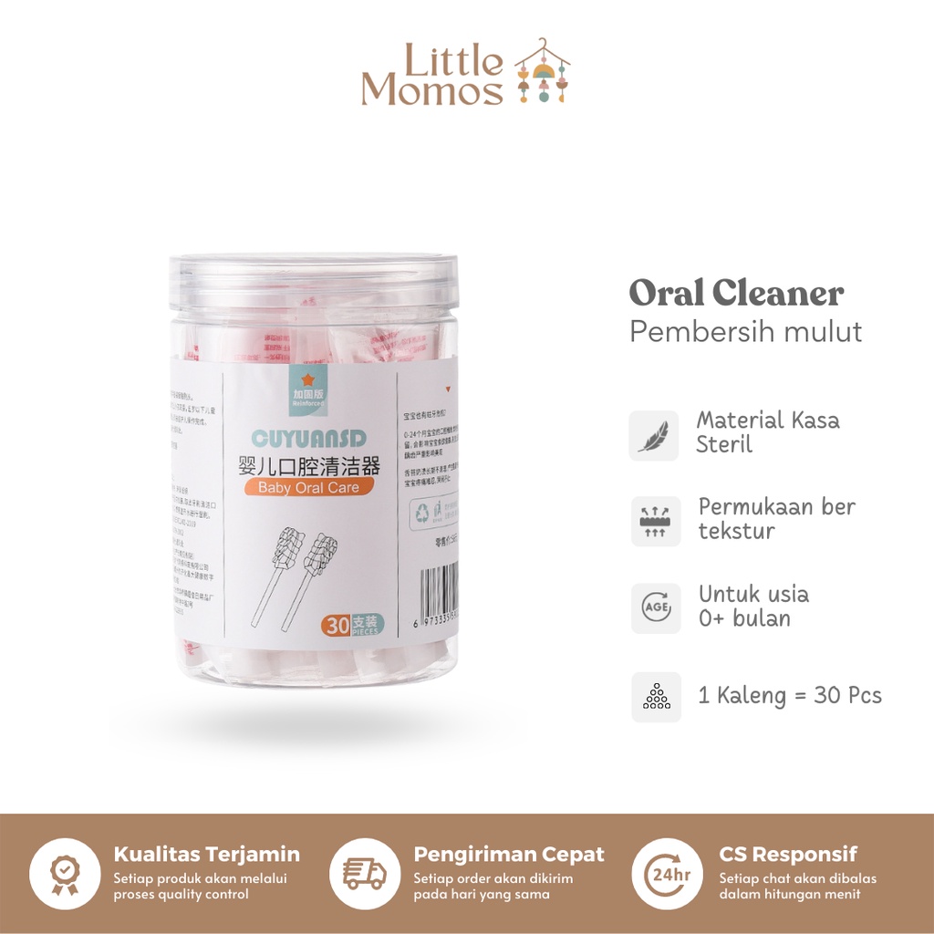 Little Momos Kasa Pembersih Lidah Bayi Sikat Lidah Bayi New Born Baby Oral Cleaner 0-1 Tahun