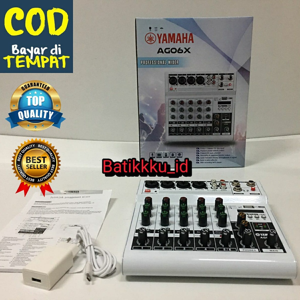 Mixer Yamaha AG06X AG 06X AG 06 X 6CH GRADE A AG06 X