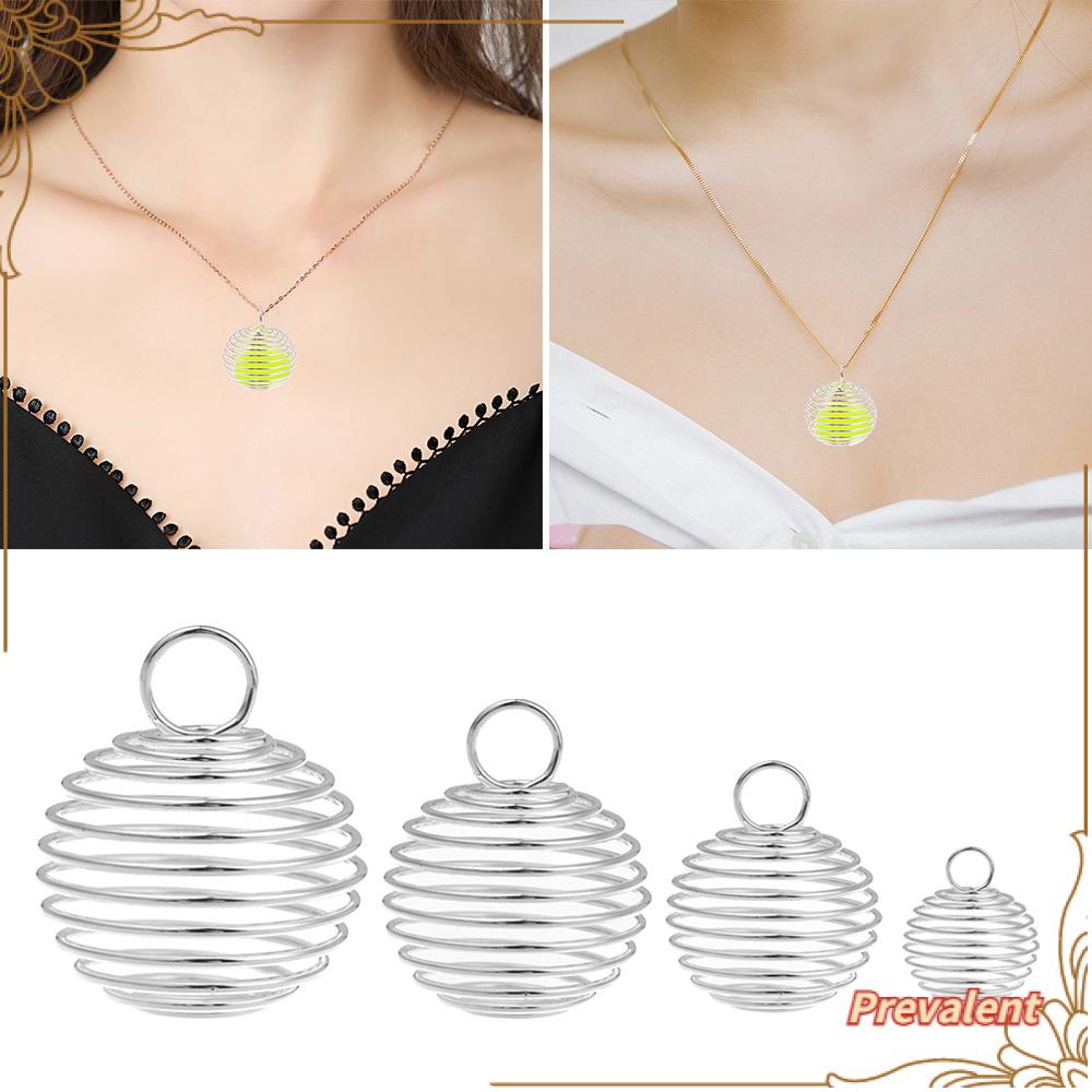 Preva 80pcs Liontin Kalung Bentuk Kandang Burung Hias Manikmanik Untuk Wanita
