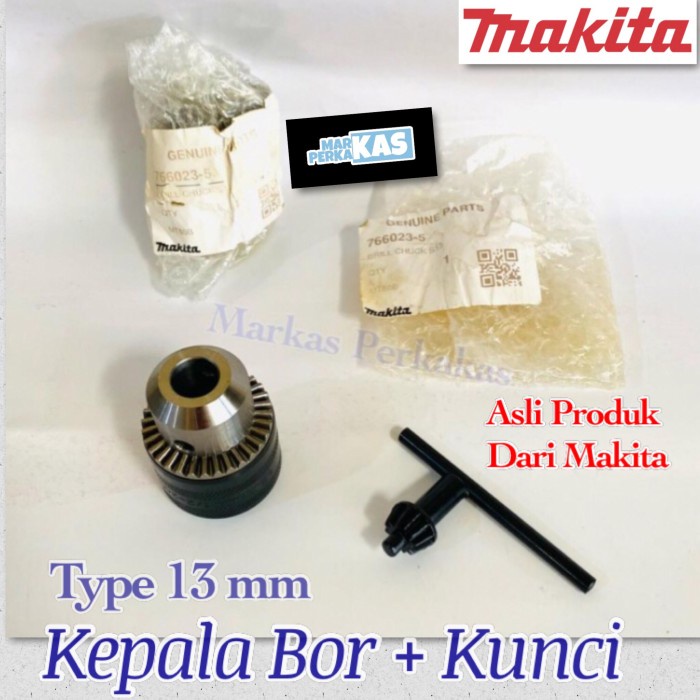 Kepala Bor + Kunci 13mm Makita / Driil Chuck + Key Makita 13 mm
