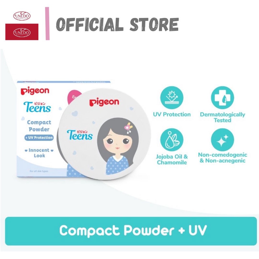 PIGEON Teens  Refill Utama Compact Powder UV Protection Bedak