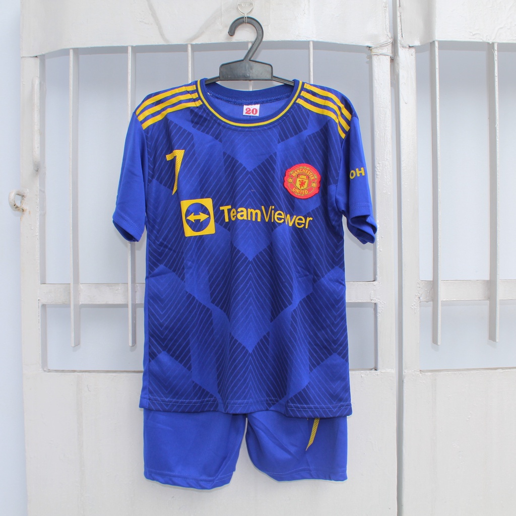 SETELAN BAJU BOLA ANAK MU USIA 0-12THN