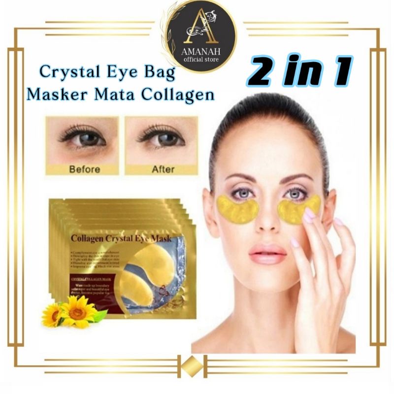 Jual Masker Mata Gold / Collagen Crystal Eye Mask / Eye Bag Mask / 1