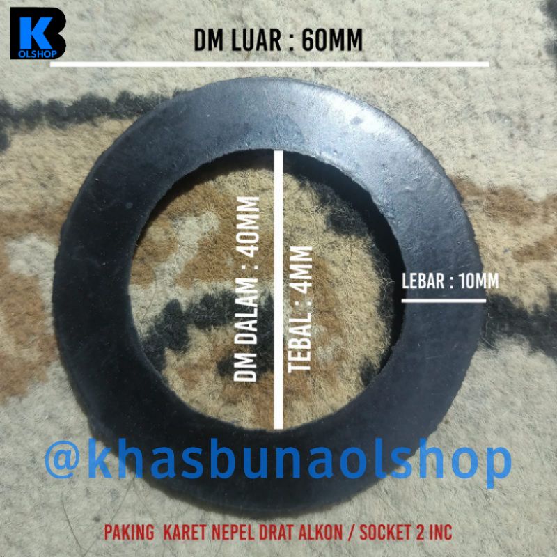 Peking karet nepel drat Alkon/socket