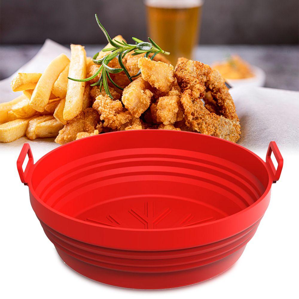 Pineapple Air Fryer Silicone Pan Cooking Soft Roasting Basket Pizza Plate Baking Pan Rumah Lipat