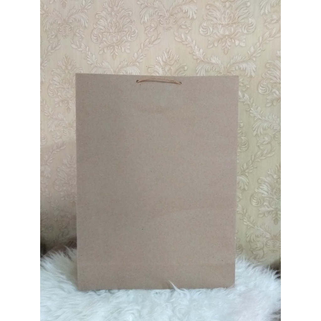 

paperbag POLOS ukuran big jumbo 30x15x40 cm