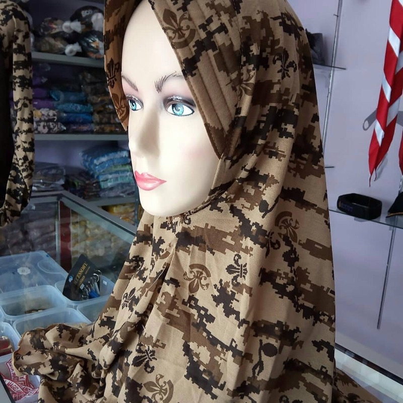 Jilbab Pramuka/Hijab Loreng Pramuka/Kerudung Pramuka
