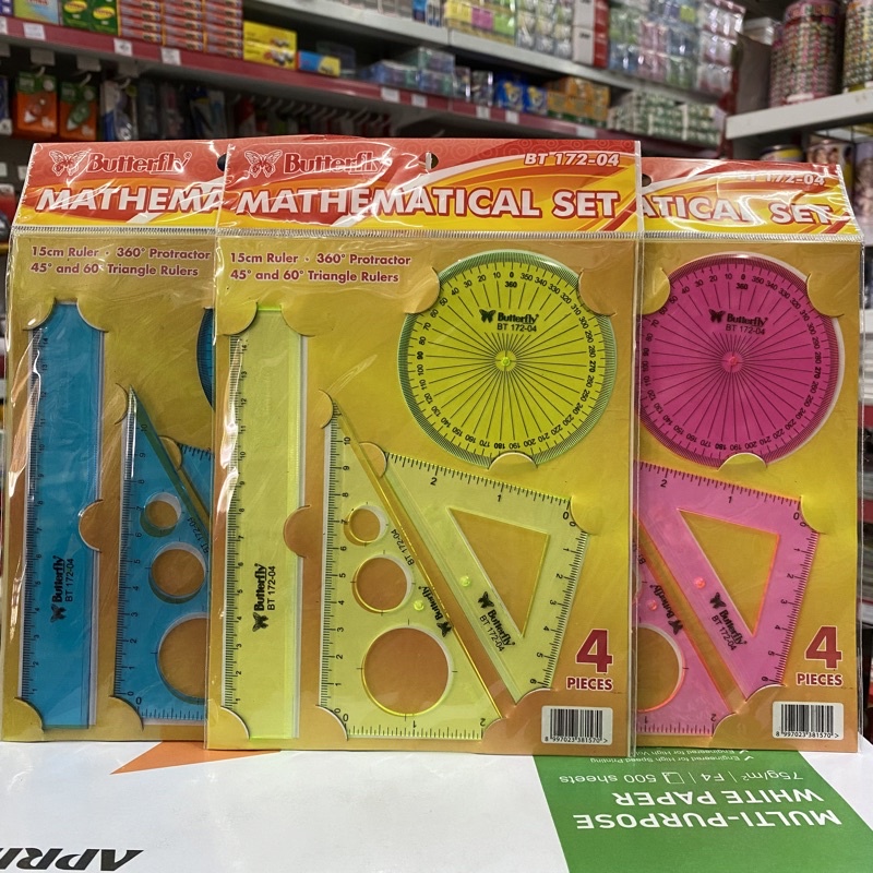 

PENGGARIS BUTTERFLY MATHEMATICAL SET BTF 172-04( 1SET)