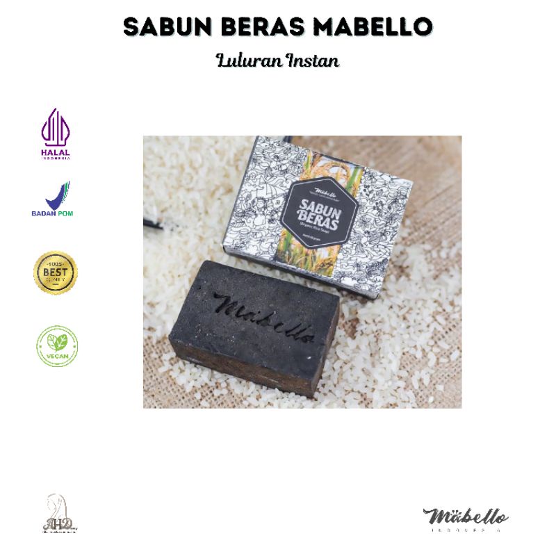 MABELLO SABUN BERAS ALAMI BLACK SOAP | PENCERAH