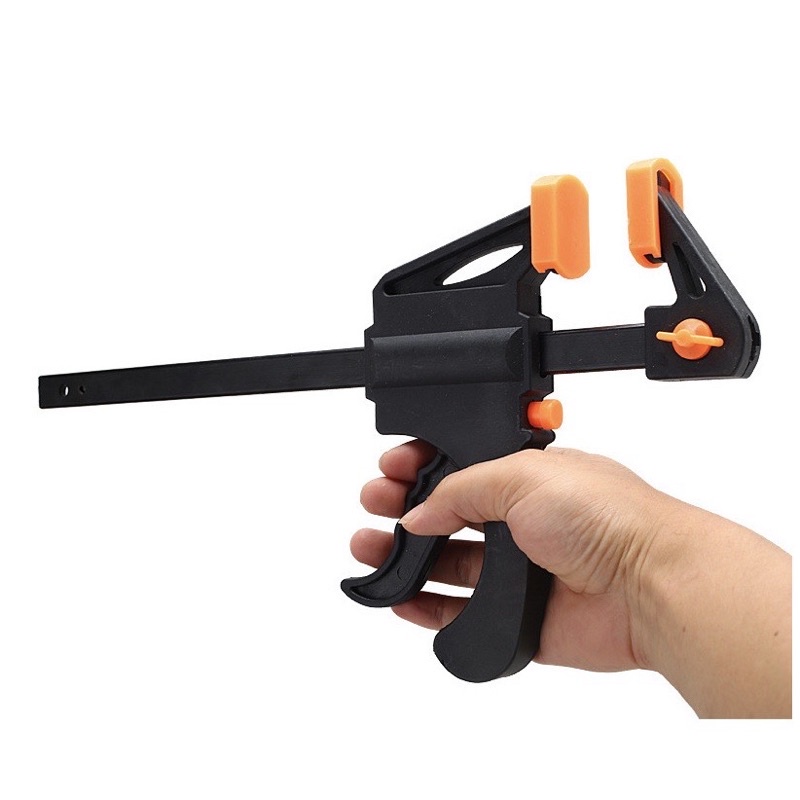 ALAT CATOK F CLAMP KLEM BAR RAGUM PENJEPIT BARANG KAYU PAPAN RATCHET TRIGGER BAR WOOD WORKING QUICK RELEASE 4 INCH