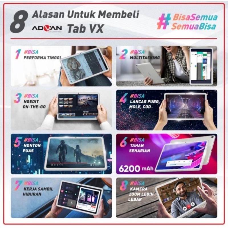 Advan Tab VX 10.4 Inch 8/128 GB Garansi Resmi