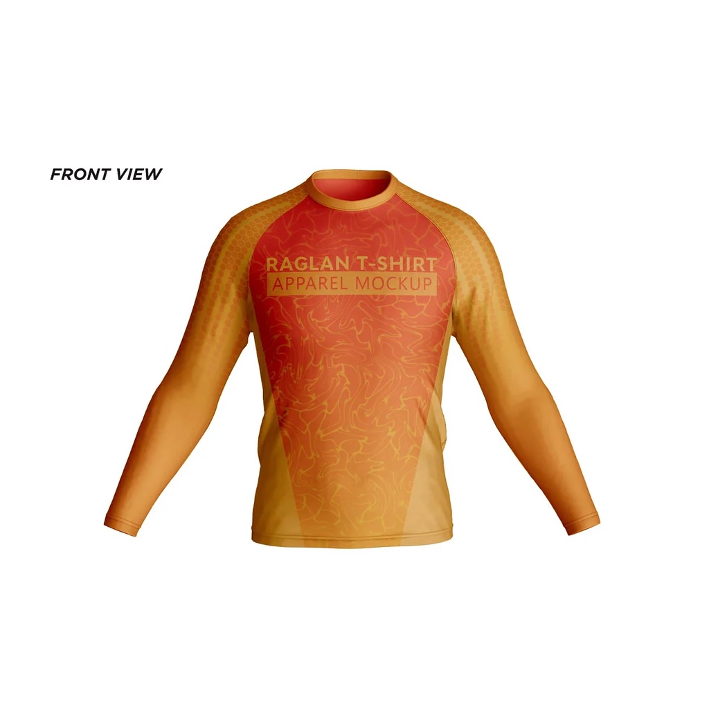 Mens Shirt Raglan Mockup