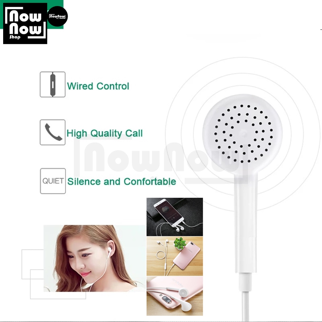 Headset Earphone Handsfree Oppo MH-133 OPPO F7 F9 F1 R17 R11 R11 Plus R11s R11s Plus R9 R9 Plus R9s R9s Plus Earbud Stereo Handset Strong Bass