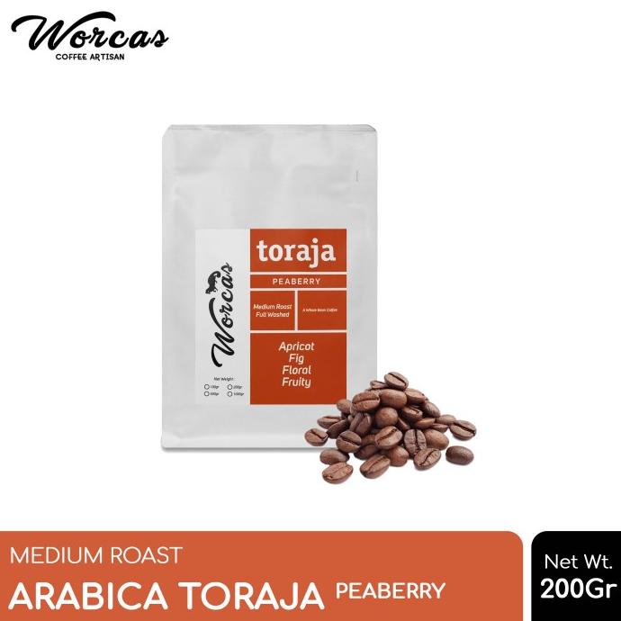 

BAYAR DITEMPAT Kopi Arabica Toraja "Peaberry" 200 Gram Medium Roast /KOPI RUBE/KOPI KAPAL API/KOPI SLB/KOPI PEJUANG/KOPI BUBUK