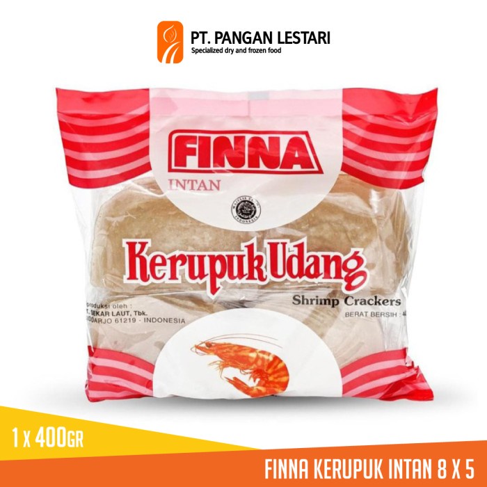 

NEW FINNA Kerupuk Udang Intan 8x5, 400 gr