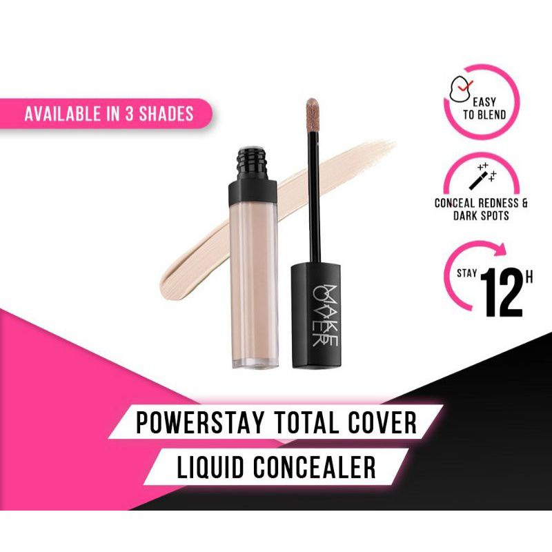 MAKE OVER Powerstay Total Cover Liquid Concealer 6.5ml