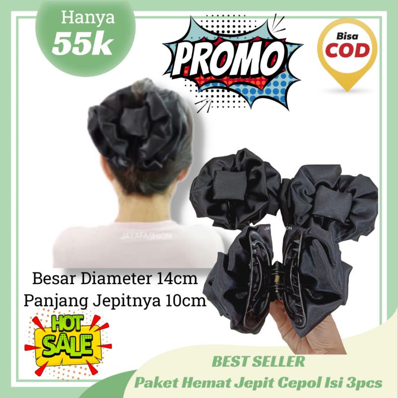 Jepitan Rambut Kain Buat Jilbab Cepolan Hijab