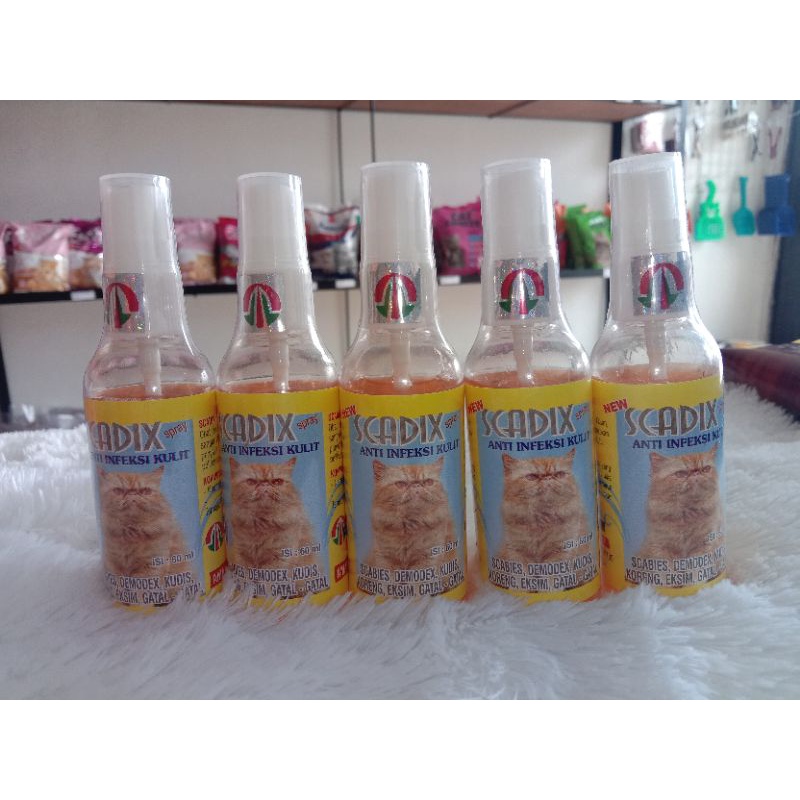 Scadix Spray Obat Anti Infeksi Kulit Kucing Gatal koreng