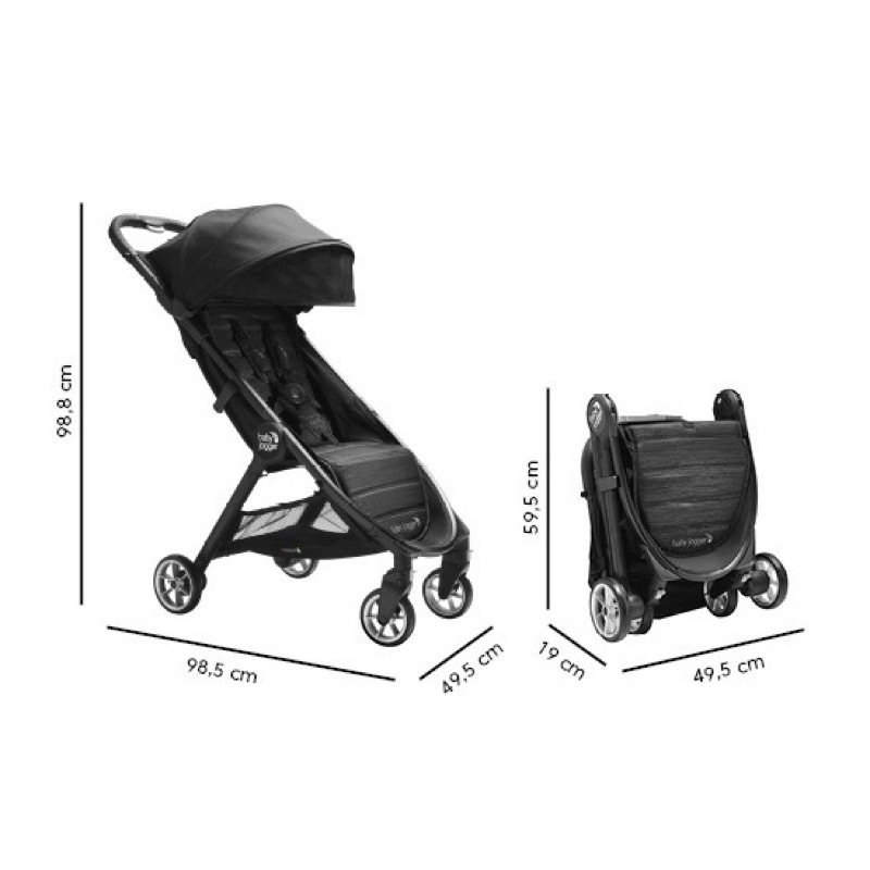 (READY STOCK) BABY JOGGER STROLLER CITY TOUR 2 pitch black (FREE BELLY BAR) / STROLLER BAYI/ KERETA DORONG / baby jogger stroller / baby jogger pitch black