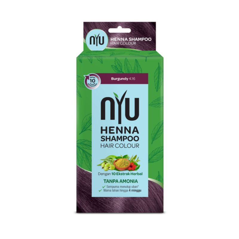 NYU HENNA Shampoo hair colour / pewarna shampoo