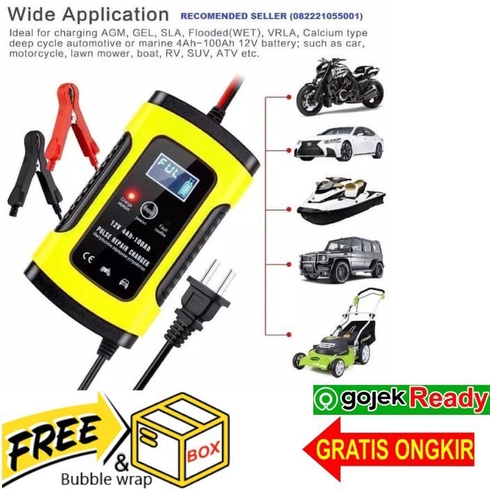 Smart Battery fast Charger Desulfator Tester Aki Accu Mobil 12V