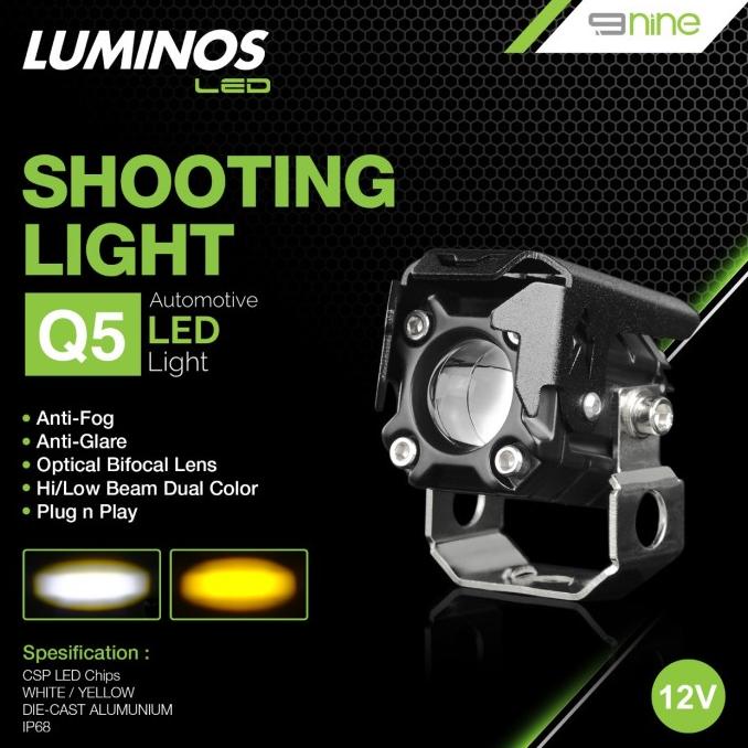 LAMPU LED TEMBAK SOROT LASER 2 WARNA ORIGINAL LUMINOS Q5