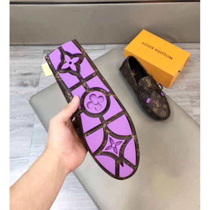 sepatu pria lv slip on men shoes loafer slide New P1SHOES