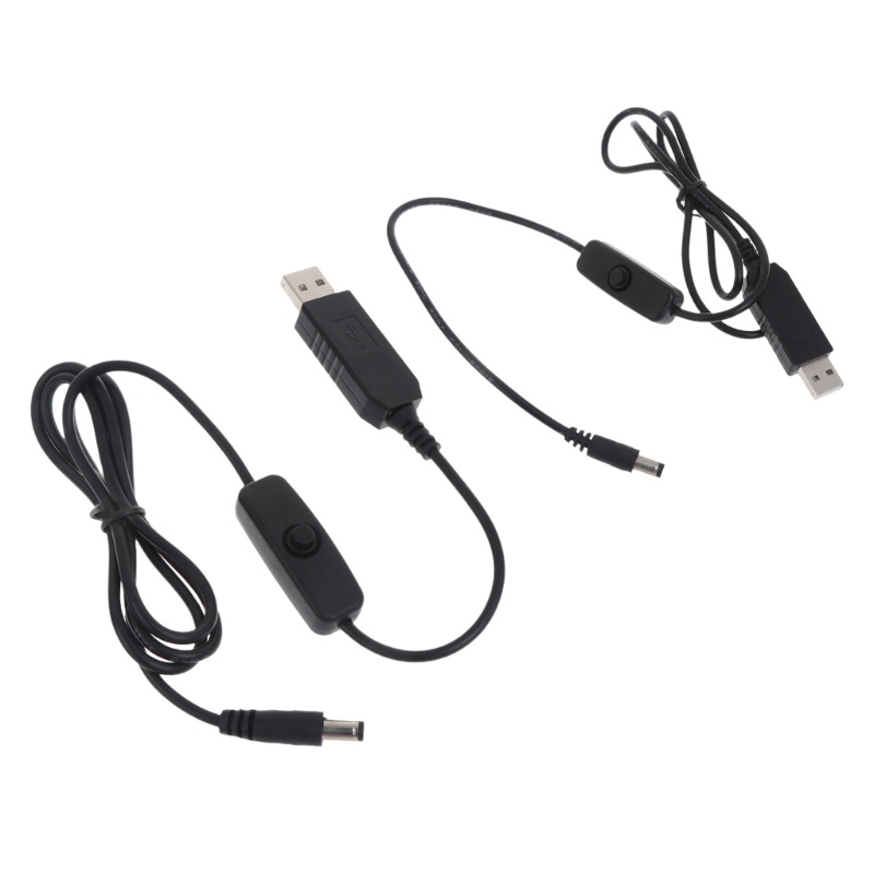 Zzz Kabel Konverter Power Supply Step Up DC 5V Ke 12V USB Dengan Saklar