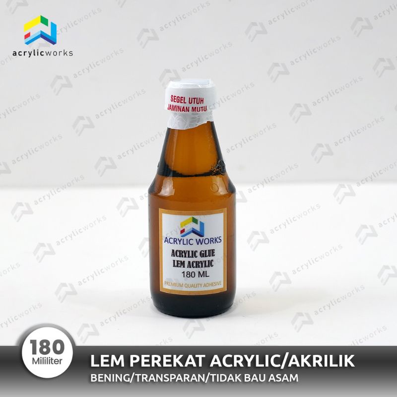 

Lem Perekat Isi 180 Ml Acrylic Akrilik Transparan Bening Tidak Berbau Asam Aman