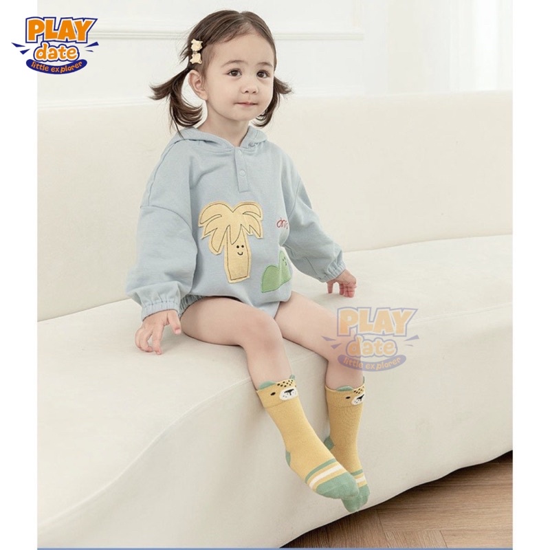 Playdate Kaos Kaki Anak Bayi Newborn Cute Animal Import Antislip / Kaos Kaki Bayi Baby Korea Lucu